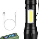 USB Charge Zoomable LED Torch Light (500 Meter Range) - Image 3